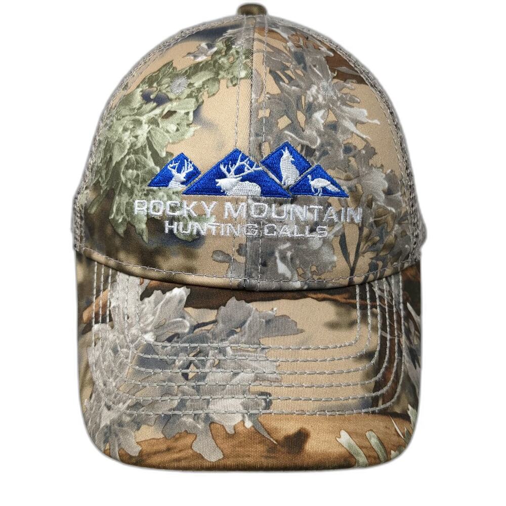 King's Camo Baseball Cap Brown One Size Rocky Mountain Hunting Calls Mesh Hat
